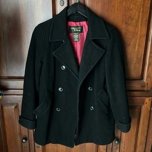 Black Fabio heavy coat size Small (S), Vintage